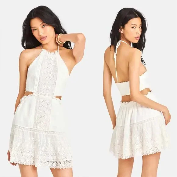 LoveShackFancy Kesia Dress White - Picture 1 of 11